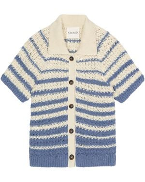 Closed Gestreept Vest - Blauw