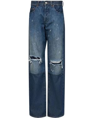 MM6 by Maison Margiela Trousers 5 Pockets - Blue