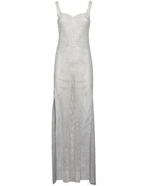Santa Brands Sleeveless Long Dress - White