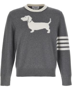 Thom Browne 4-Bar Hector' Sweater - Grau