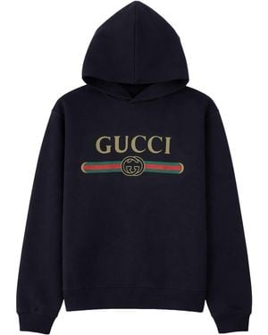 Gucci Felpa Con Logo - Blue