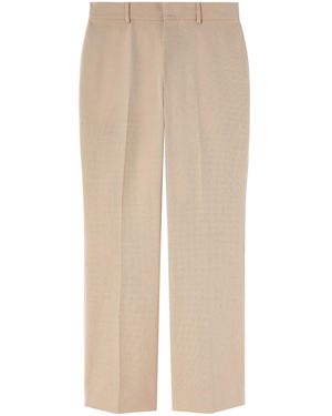 Palm Angels Flared Trousers - Natural