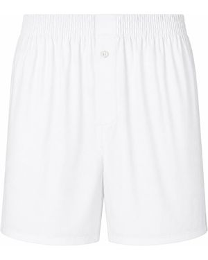 LA ROSE Geknöpfte Shorts aus -Baumwolle - Weiß