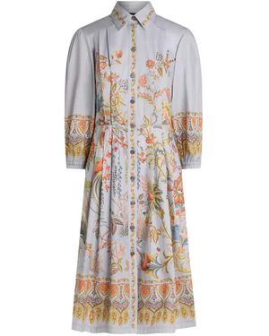 Etro Overhemdjurk Met Bloemenprint - Wit