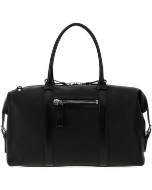Tom Ford Leather Travel Bag - Black