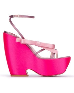 Roger Vivier Choc Bow Heels - Pink