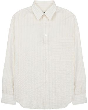 Costumein Striped Button-Up Shirt - White