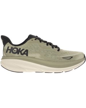 Hoka One One Clifton 9 atmungsaktiven Sportschuh - Grün