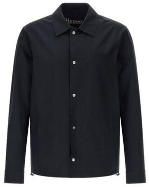 Herno Überhemd aus technischem Stoff von - Blau