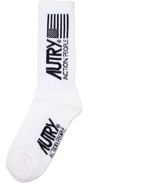 Autry Socks And Stockings For Cotton - White