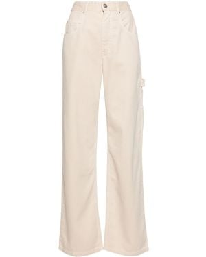 Isabel Marant Bymara Wide Leg Jeans - White