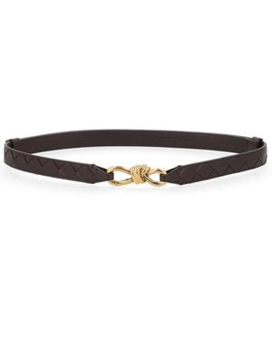 Bottega Veneta Andiamo Buckle Belt - Brown