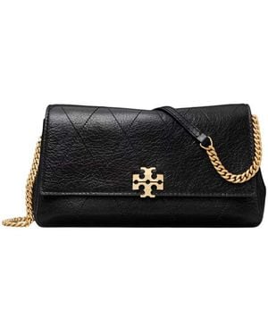 Tory Burch Charlie Quilted Chain ?Crossbody Bag - Black