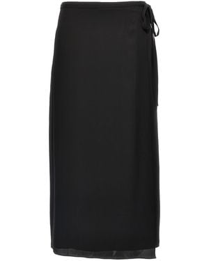 Theory Theorie 'cl Tie Wrap' Rok - Zwart