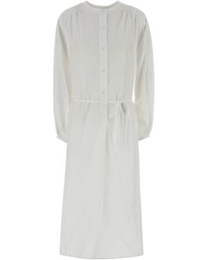 Loulou de Saison Vitti Loose-Fit Blouse Dress - White