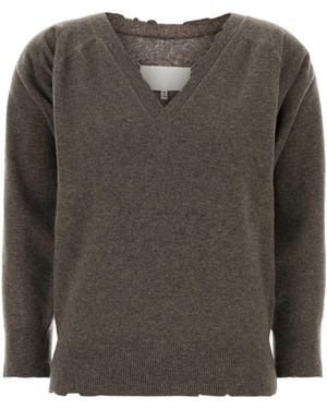 Maison Margiela Mud Wool Jumper - Grey