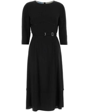 Prada Acetate Blend Dress - Black