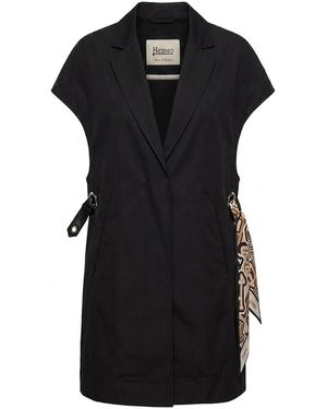 Herno Ärmelloses Blazerkleid - Schwarz