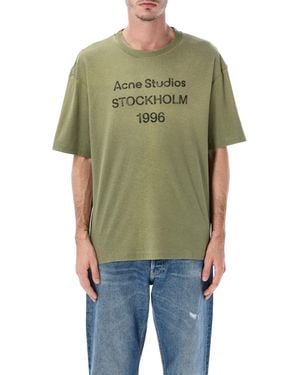 Acne Studios Stockholm 1996 Oversized Cotton T-Shirt - Green