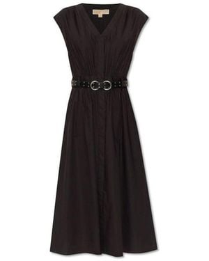 MICHAEL Michael Kors Longuette Kleid - Schwarz