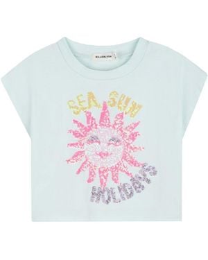 Billieblush T-Shirt "Sea Sun Holidays" - White