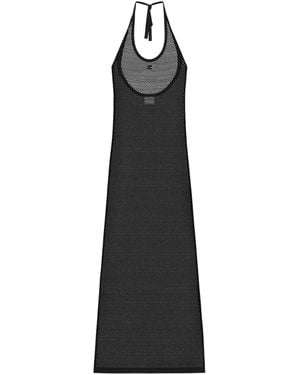 Courreges Holistic Long Dress Cotton - Black