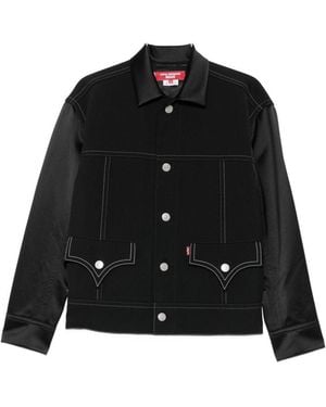 Junya Watanabe Wollen Jas - Zwart