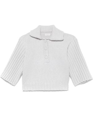 Dries Van Noten Tibbe Polo Top - White