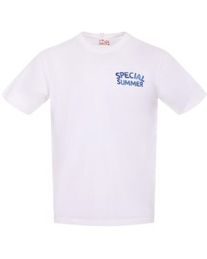 Mc2 Saint Barth Cotton T -Shirt - Weiß