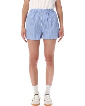 Sporty & Rich Sporty High-Waisted Shorts - Blue