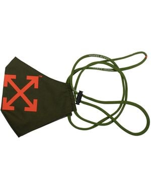 Off-White c/o Virgil Abloh Off Face Mask Polyester - Green
