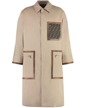 Fendi Reversibler Trenchcoat - Natur
