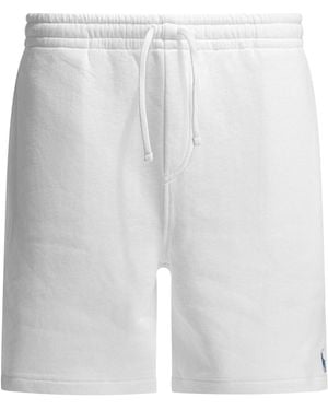 Polo Ralph Lauren Sweat Shorts With Logo - White