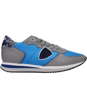 Philippe Model Sneakers TRPX Herren Stoff blau/grau