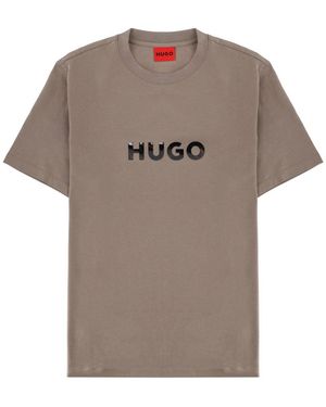 HUGO Cotton T-Shirt - Grey