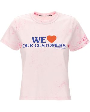 Alexander Wang 'We Love Our Customers' T-Shirt - Pink