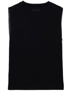 MM6 by Maison Margiela Jurk Met Logo - Zwart