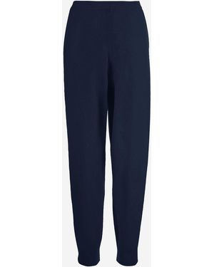 Allude Pantalones De Lana Y Cashmere - Azul