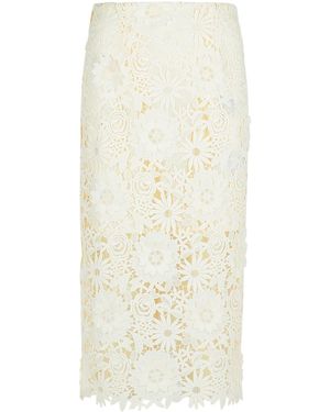 1001 '3 D' Witte Polyester Rok - Naturel