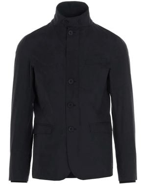 Herno Jacke mit hohem Kragen - Blau