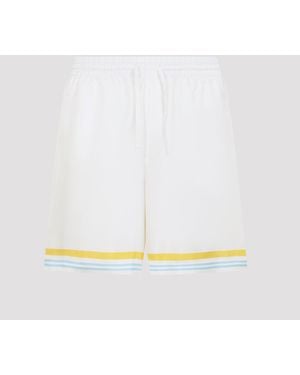 CASABLANCA Regular Stripes Shorts - White
