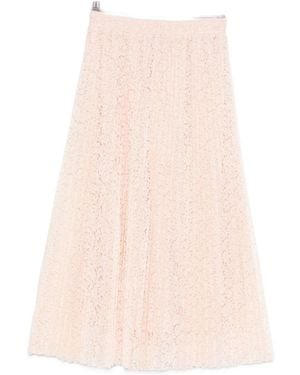 Ermanno Scervino Embroidered Long Skirt - Pink