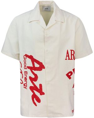 Arte' Camicia Print - White