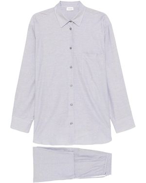 ANDAMANE Wendela Conjunto Camisa Oversize + Pantalón Largo - Blanco