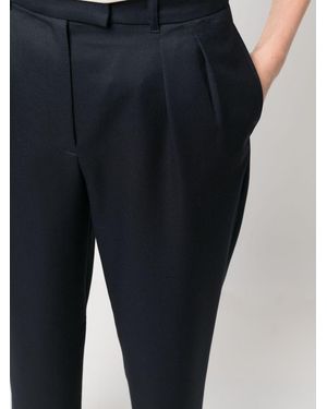 A.P.C. Cropped-Hose Mit Falten - Blau