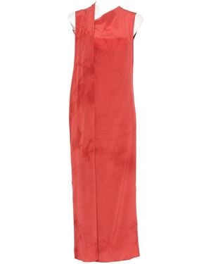 Cortana Estela Langes Seidenkleid - Rot