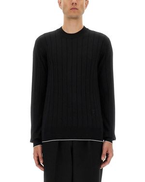 Balmain Crew Neck Jumpers - Black