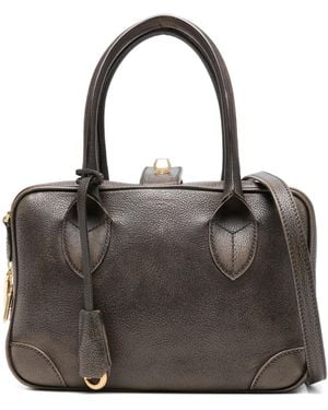 Golden Goose Vita Bag Treated Leather Body Metal Details - Black