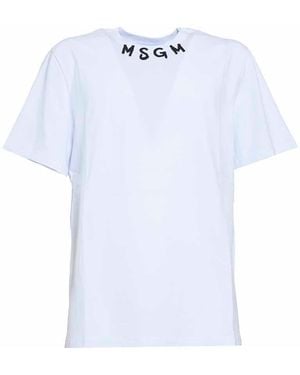 MSGM T Shirts And Polos - Blue