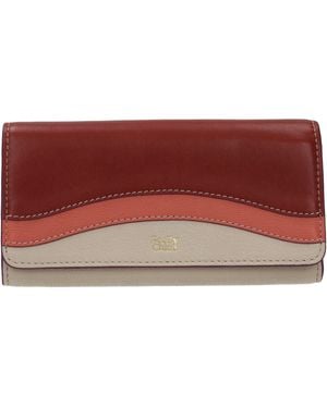 See By Chloé Zie Door Chloé Wallets Layers Women Leather Beige/multicolor - Rood
